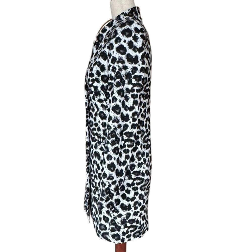 Renuar Animal Print Statement Coat Double Breasted Women’s Size 0 - Picture 4 of 10